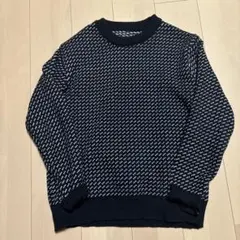 yolo クルーネック ニット ブラック ホワイト