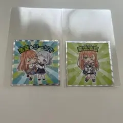 学マス　シール　清夏＆リーリヤ 紫雲清夏