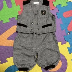 フォーマル チェック柄 ベストパンツセット
