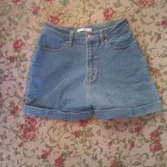 デニムショートパンツ ライトブルー