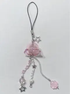 クラゲ キーホルダー ピンク Y2K