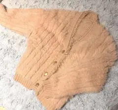 ピンク ファーカーディガン