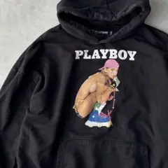 14213 PLAYBOY プレイボーイ フォト プリント パーカー