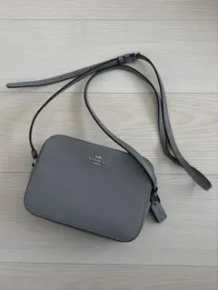 COACH ショルダーバッグ グレー - メルカリ