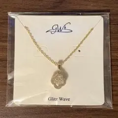 【ネックレス】LuLuDiy Glitz Wave クローバー ゴールド