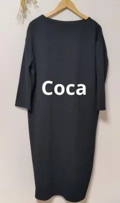 Coca adapt retailing コカ ロングワンピース 無地 シンプル