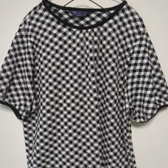 ドラッグストアーズ D.S.CLUB.チェック柄 半袖Tシャツ M