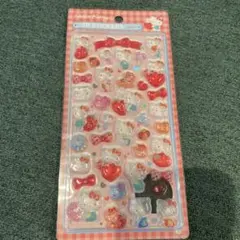 ボンボンドロップシール　赤キティ　風