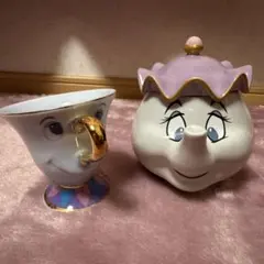 ディズニーランド ポット婦人、チップ2点 ティーセット - メルカリ