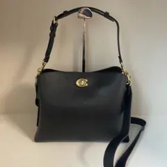 COACH コーチ 2WAY レザー ショルダーバッグ ゴールド金具 C2621