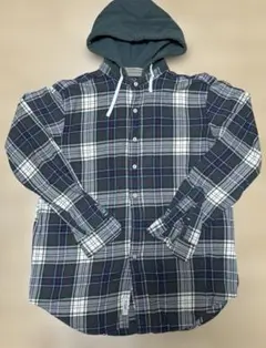 古着　Polo by Ralph Lauren フード付きネルシャツ Lのサムネイル