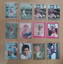 太平洋クラブ ライオンズ 1970年代 カルビー プロ野球カード 12枚セット