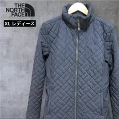 ⁠【美品】ノースフェイス キルティングロングコート XLホログラム⁠ レディース