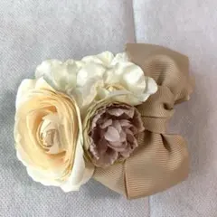 お値下げ！匿名配送　バレッタ　ヘアアクセサリー　フラワー　リボン