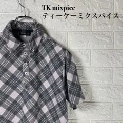 【151】TK mixpice チェック柄ポロシャツ サイズ2
