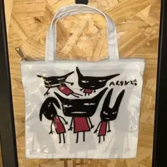 アランジアランゾ　ビニールコーティングファスナー付きミニバッグ　わるもの5人