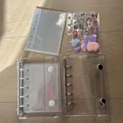 M5クリアバインダー2個セット リフィルとシール付 中古美品 シール帳