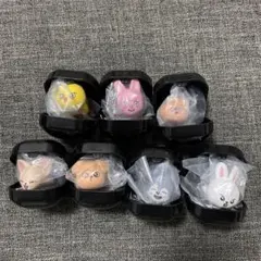 スキズ　SKZOO　ぷくっとリング　ガチャ　7種セット　セミコンプリート