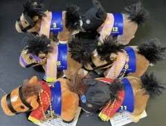 ニュースーパーサラブレッド 10cmぬいぐるみマスコットBC 6点セット