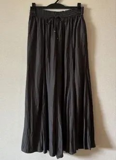 グローバルワーク　さらさらリラックス　フレアワイドパンツ