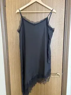 クロシェ　CLOCHE レースキャミチュニック 黒のサムネイル