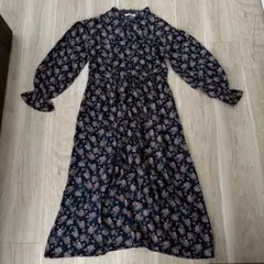 NICE CLAUP 花柄ロングワンピース