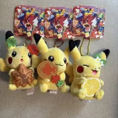 ポケモンセンターヒロシマ ピカチュウ マスコット3体セット Pokemon 限定
