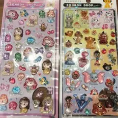正規品 ボンボンドロップシール ２点セット ディズニー クラシック プリンセス