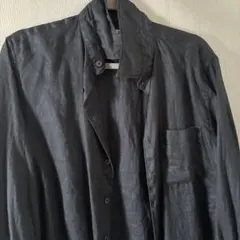 ユニクロ プレミアムリネンシャツ ブラックのサムネイル