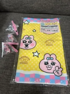 最終値下げ❣️新品未開封⭐️おぱんちゅうさぎフェイスタオル&インテリアフィギュア3体