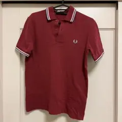 FRED PERRY ポロシャツ 36 英国製 バーガンディ ワインレッドのサムネイル