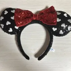 ミニーマウス風スパンコールカチューシャ