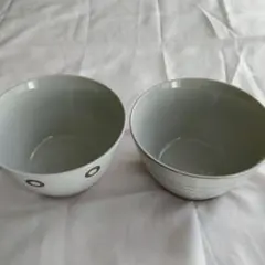 グレーの陶器丼 2個セット