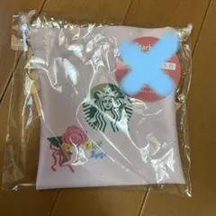 スターバックス　スタバ　ミニカップギフト　ポーチ　巾着　ギフトフラワー