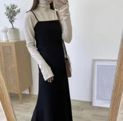 【Blate】着心地抜群指穴シンプルハイネック アイボリー