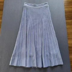 値下げ　美品 マイストラーダ ブルー フレアスカート 38