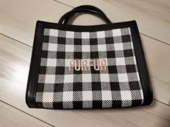 FURFUR チェック柄ショルダーバッグ
