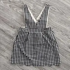 ギンガムチェック ジャンバースカート 100cm
