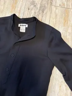 HOPE Stockholm スタンドカラー プルオーバーシャツ ロングシャツ