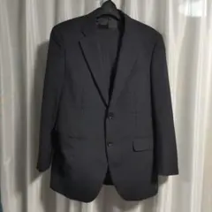 ダークグレー ストライプ ビジネススーツ