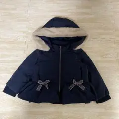 プティマイン　ダウンジャケット　90 ネイビー