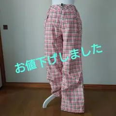 【美品】BURTON　スノーボードパンツ　千鳥格子柄　Msize（女性用）