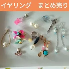 色々可愛い　まとめ売り　イヤリング　マスクチャーム　樹脂イヤリング　片方　ビーズ