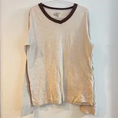 OLD NAVY オールドネイビー Vネック長袖Tシャツ 【M】薄手