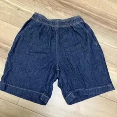 GU ネイビーデニム ハーフパンツ