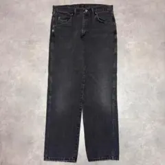 Wrangler ラングラー W34 ブラックデニム 黒 古着 18068