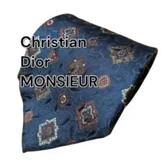 【Christian Dior MONSIEUR】短め　ブラック系　総柄