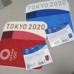TOKYO 2020 タオルセット 赤 青東京五輪