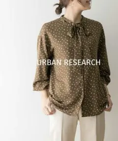 URBAN RESEARCH ランダムドットボウタイブラウス