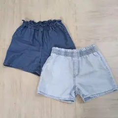 UNIQLO 110cm & H&M 120cm ハーフパンツ 2点セット